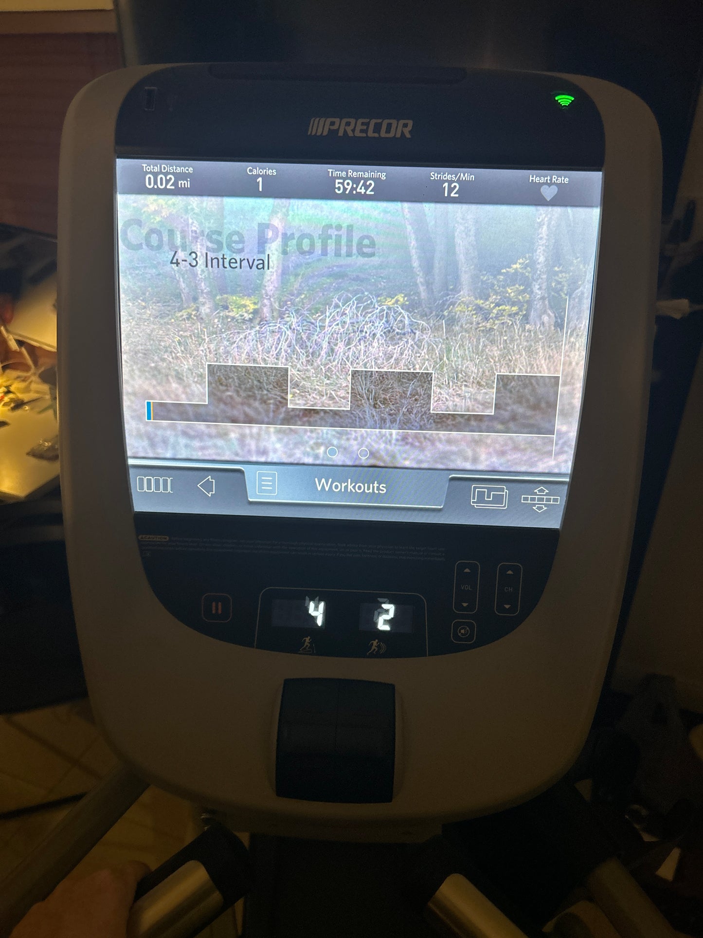 PRECOR EFX 885 ELLIPTICAL CONSOLE P80