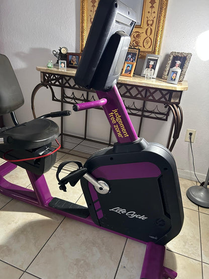 Life Fitness Integrity Recumbent Bike Series Purple