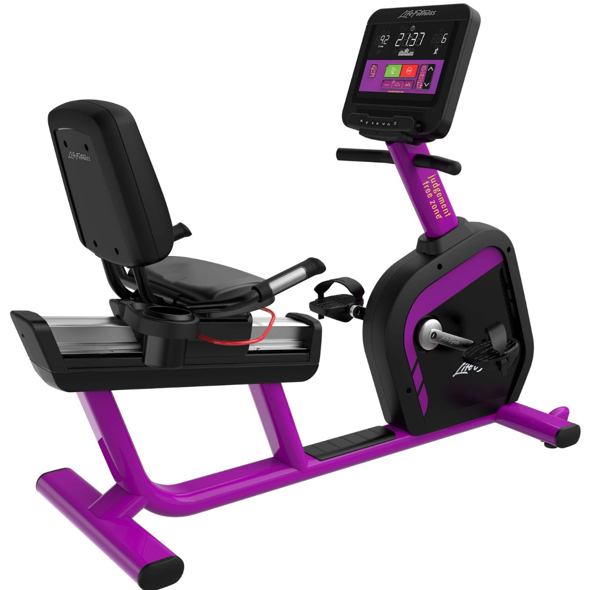 Life Fitness Integrity Recumbent Bike Series Purple