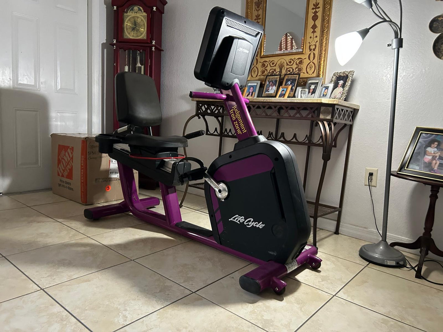 Life Fitness Integrity Recumbent Bike Series Purple